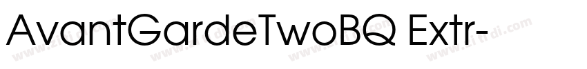AvantGardeTwoBQ Extr字体转换